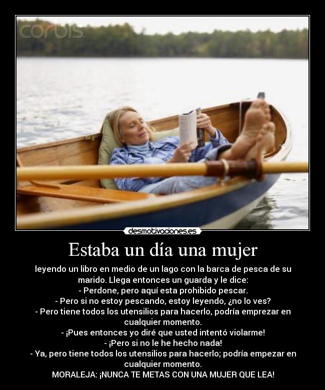 Estaba un día una mujer -