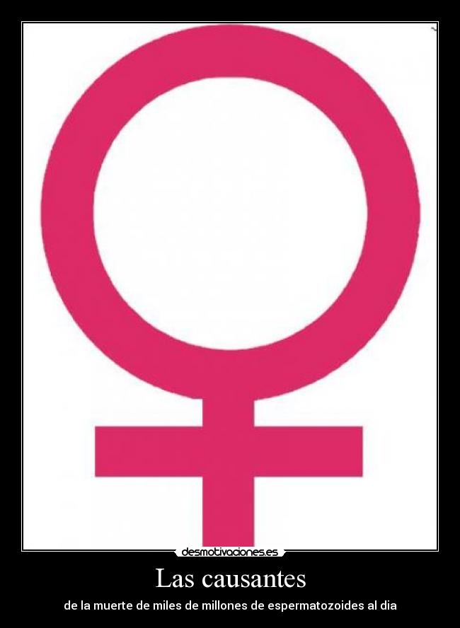 Las causantes - de la muerte de miles de millones de espermatozoides al dia