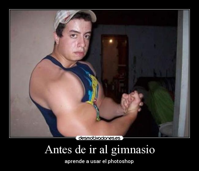 Antes de ir al gimnasio - aprende a usar el photoshop 