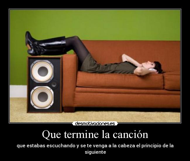 Que termine la canción - 