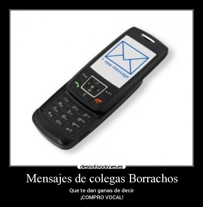 Mensajes de colegas Borrachos - 