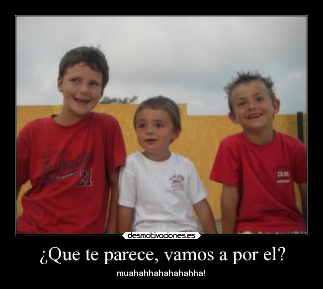 ¿Que te parece, vamos a por el? -