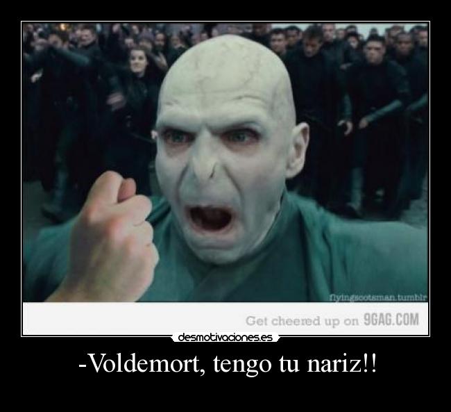 -Voldemort, tengo tu nariz!! - 