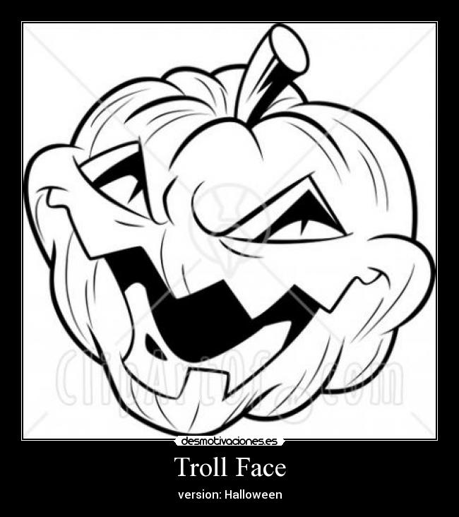 Troll Face - version: Halloween
