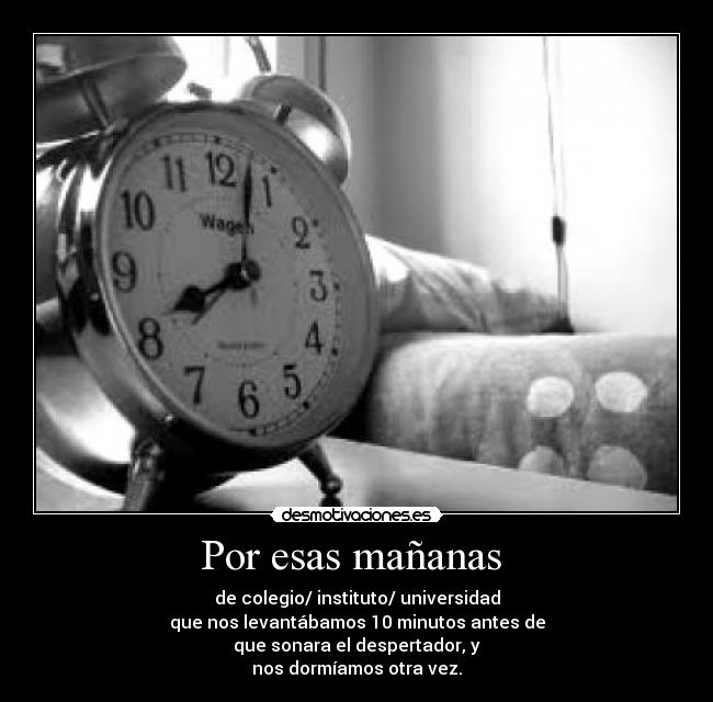 Por esas mañanas  - 