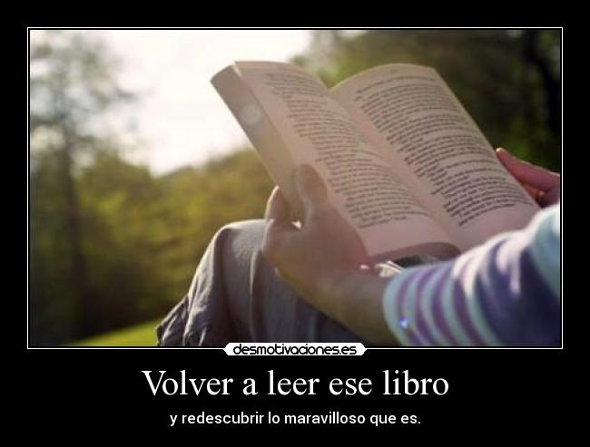 Volver a leer ese libro -
