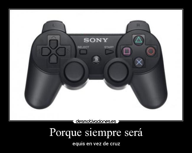 Porque siempre será - equis en vez de cruz