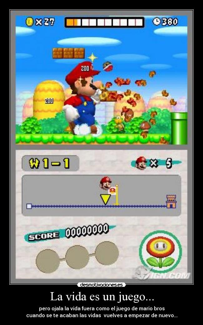 La vida es un juego... -