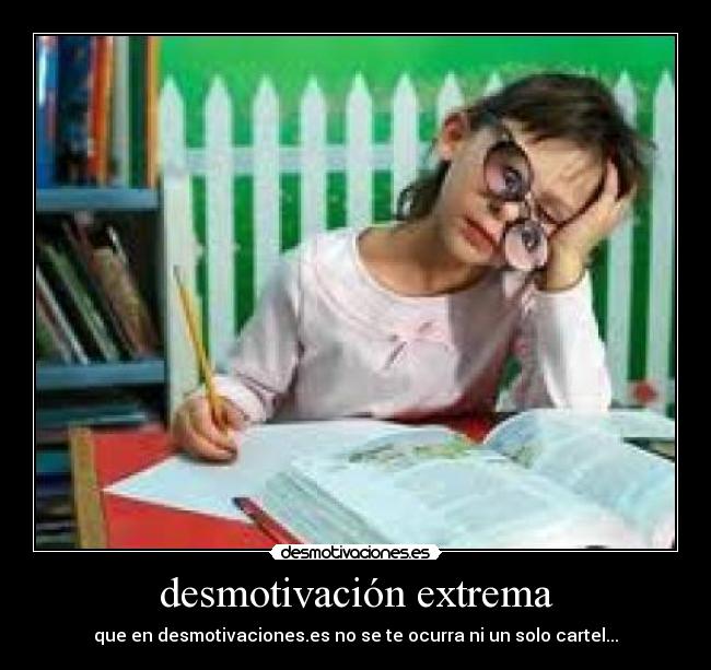 desmotivación extrema - 