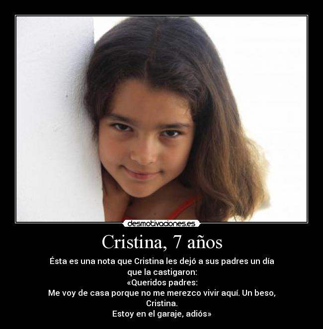 Cristina, 7 años - 