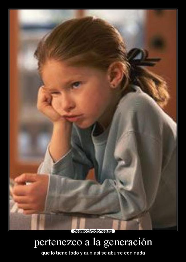 pertenezco a la generación -