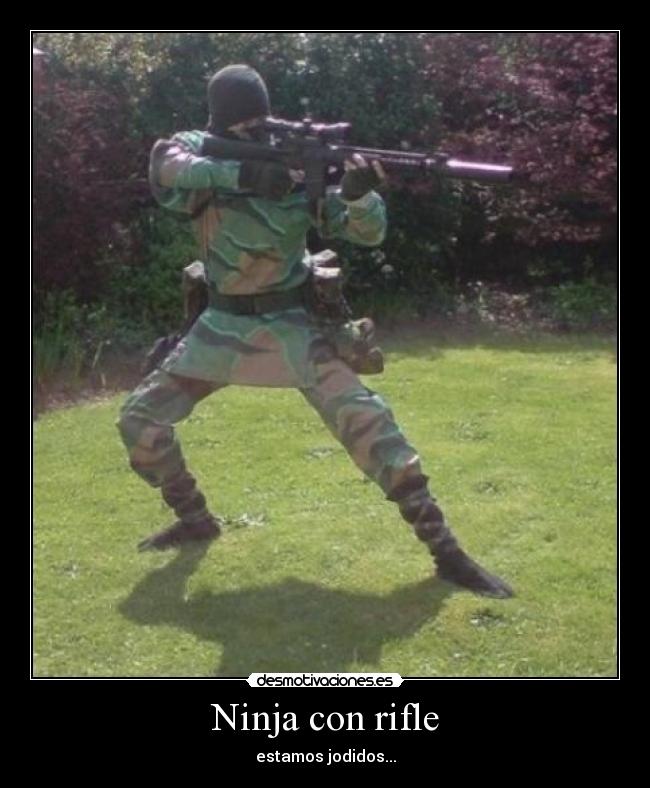 Ninja con rifle - 