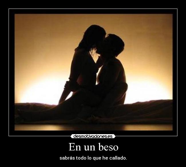 En un beso -