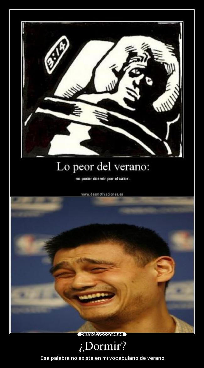 carteles dormir yao ming face desmotivaciones