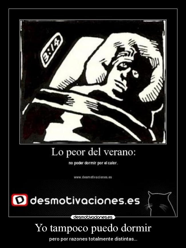 carteles dormir tampoco puedo dormir desmotivaciones