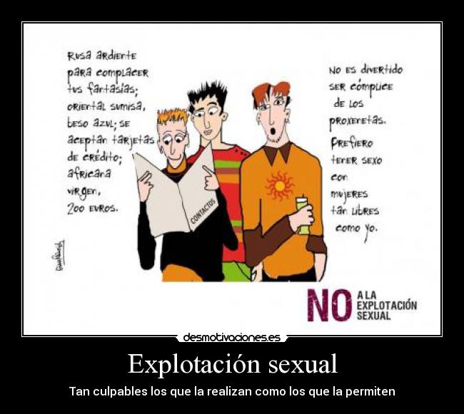 carteles prostitucion explotacion sexual korsakoff prohibido ministerio igualdad fehr desmotivaciones