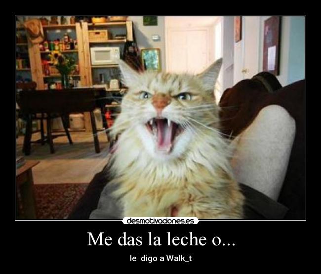 Me das la leche o... - le digo a Walk_t