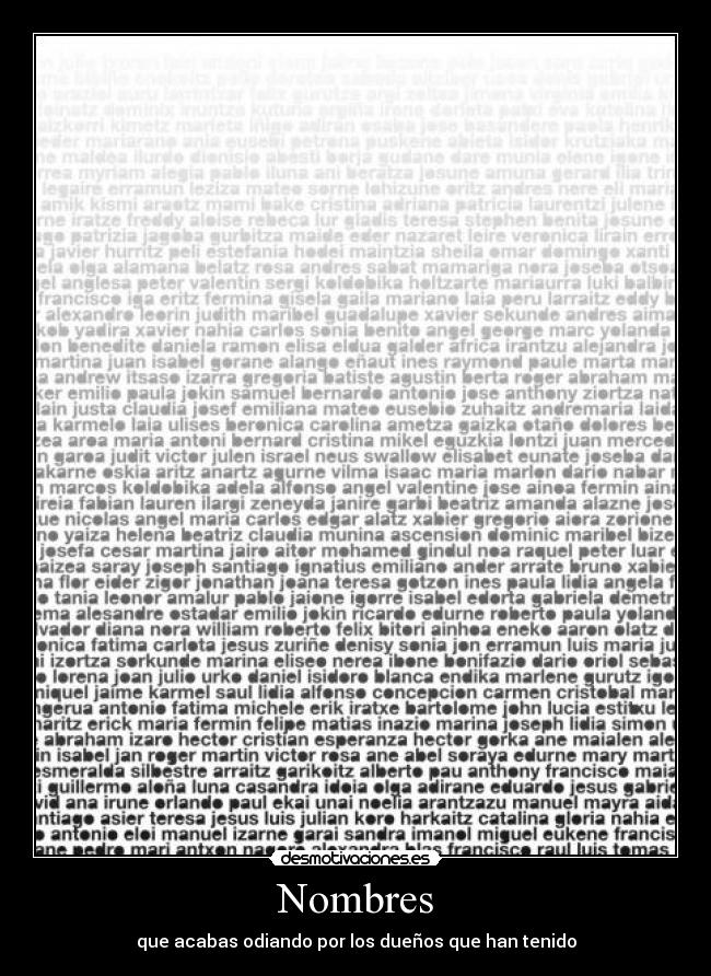 Nombres - 