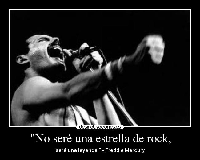 No seré una estrella de rock, -