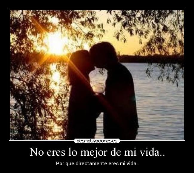 No eres lo mejor de mi vida.. - 