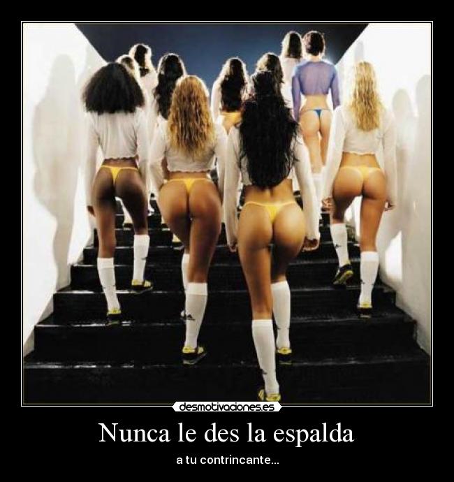 Nunca le des la espalda -