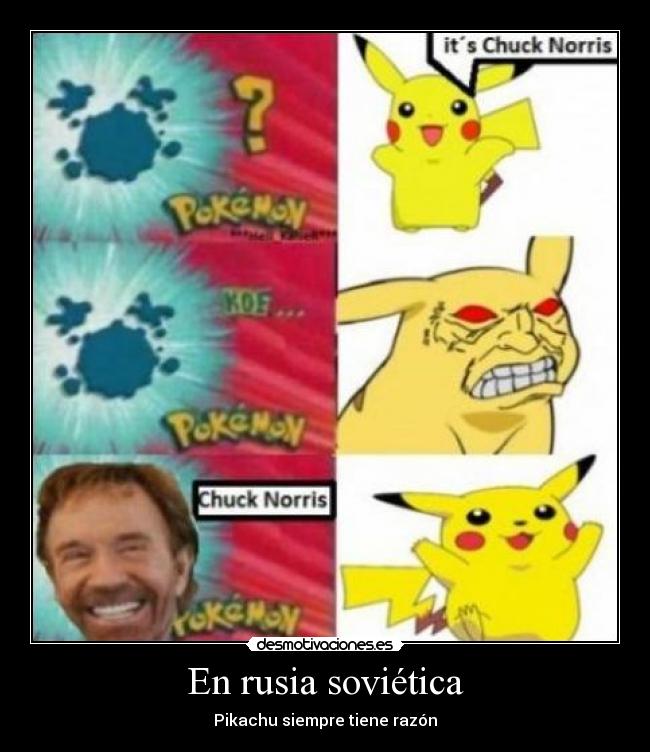 En rusia soviética - Pikachu siempre tiene razón