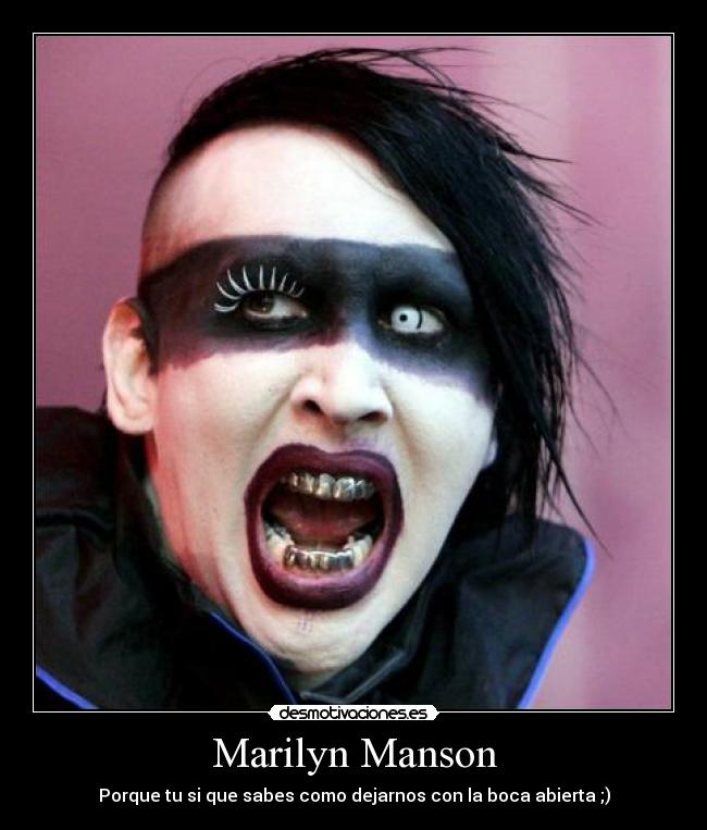 carteles marilyn manson desmotivaciones