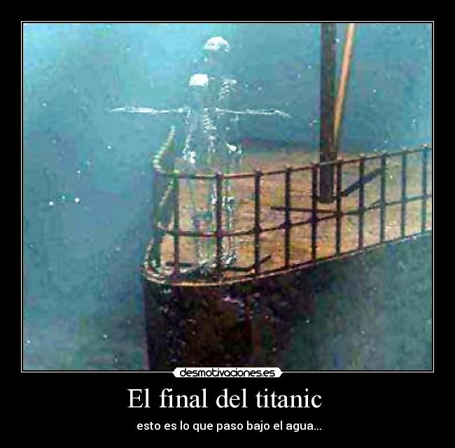 El final del titanic - esto es lo que paso bajo el agua...
