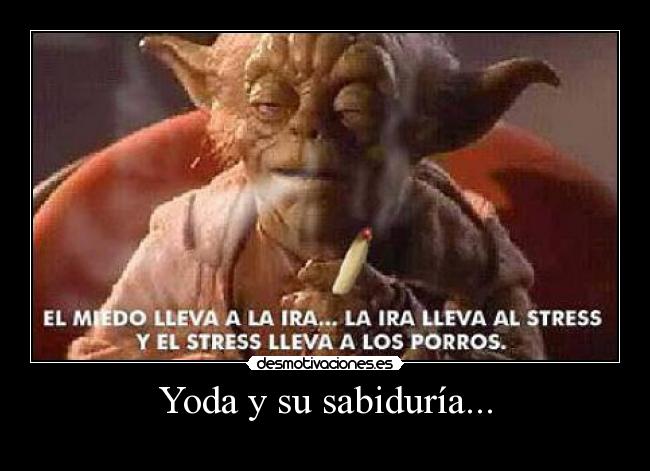 carteles yoda sabiduria desmotivaciones