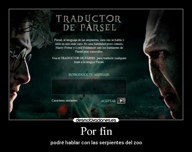 Por fín - podré hablar con las serpientes del zoo