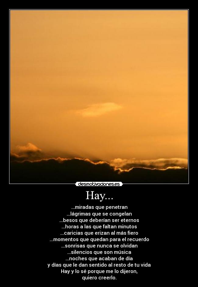 Hay... -