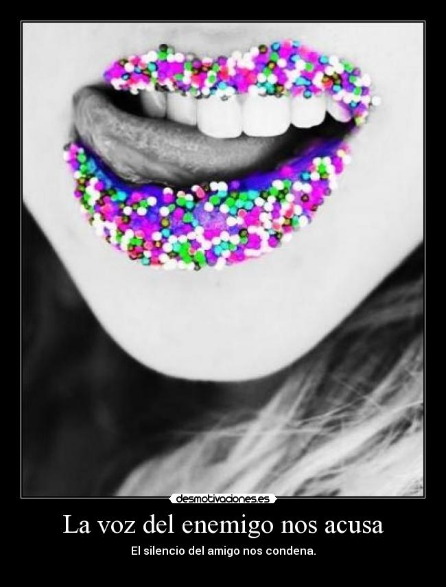 La voz del enemigo nos acusa - 