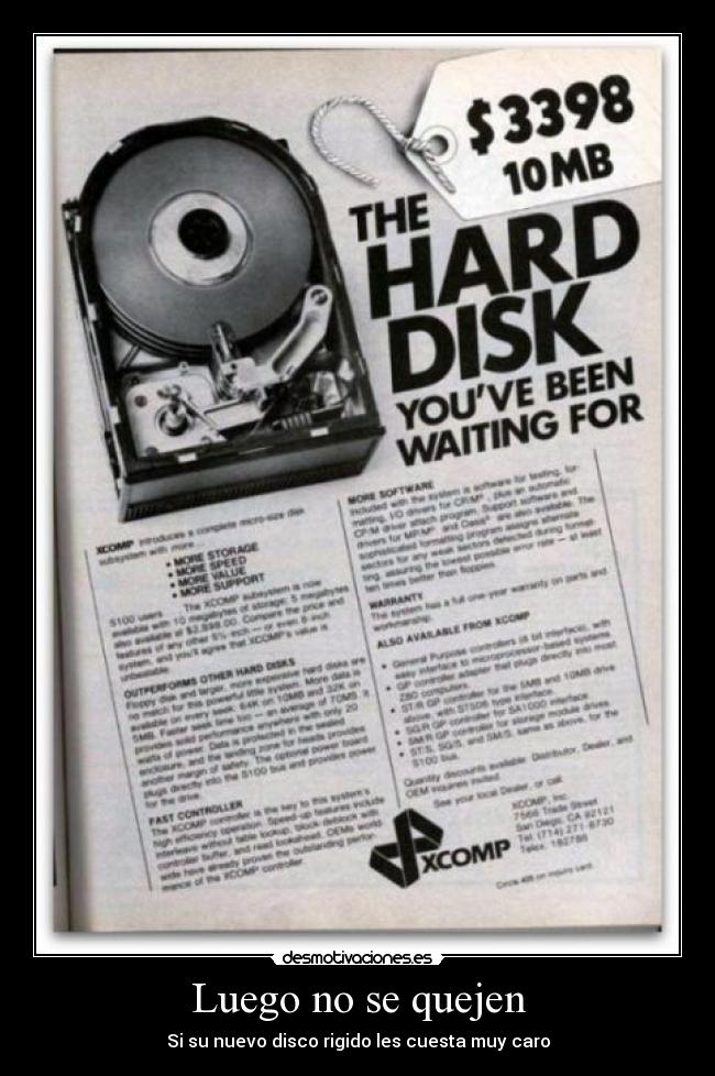 Luego no se quejen -