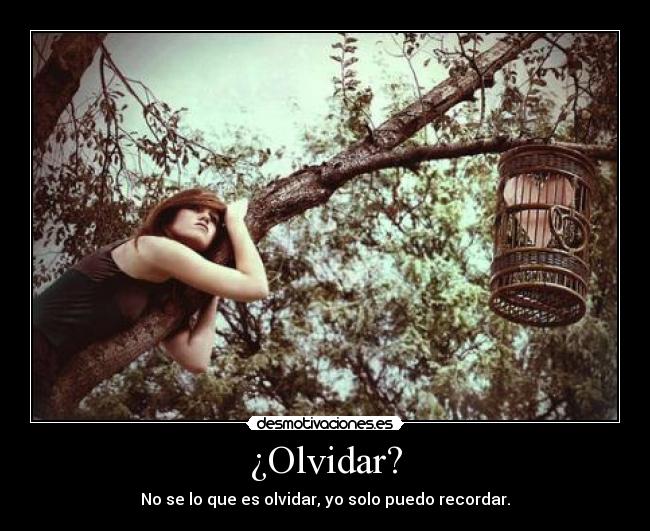 ¿Olvidar? - 