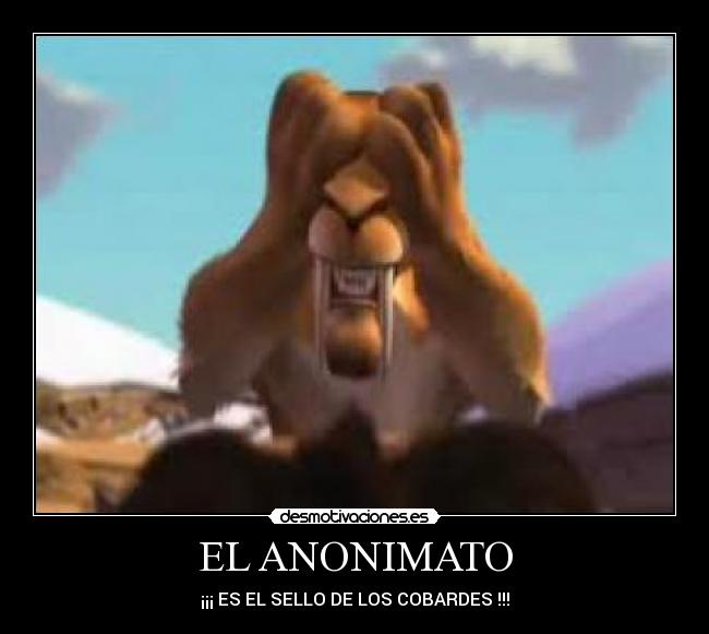 EL ANONIMATO -