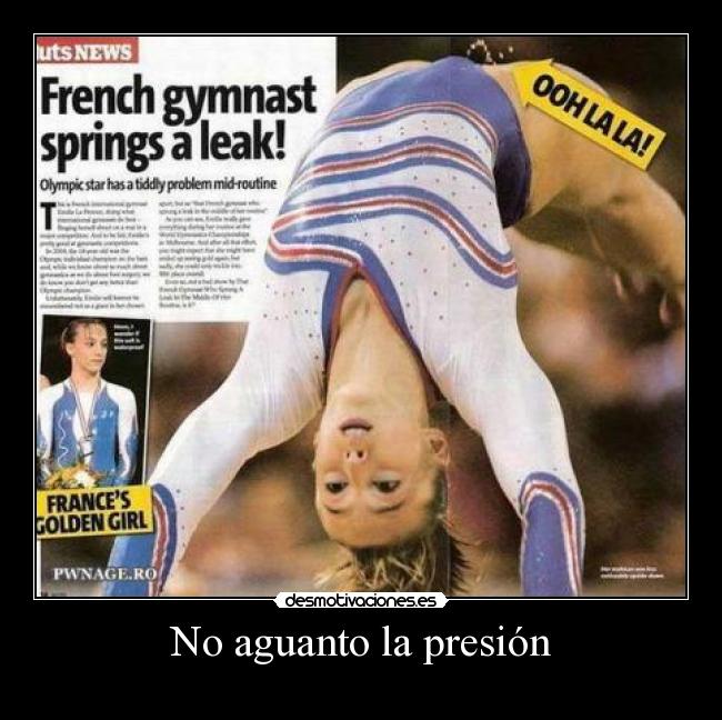 No aguanto la presión -