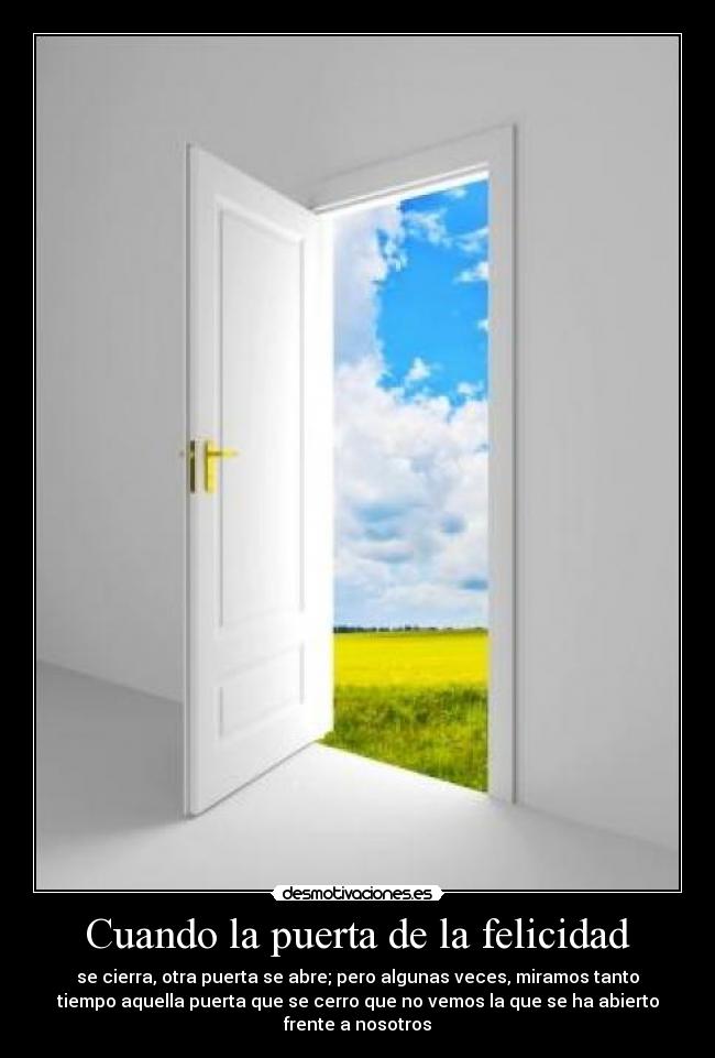 carteles felicidad puertas desmotivaciones