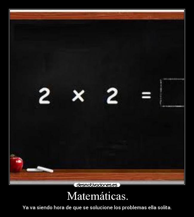 Matemáticas. -