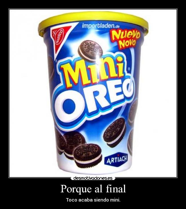 Porque al final - Toco acaba siendo mini.