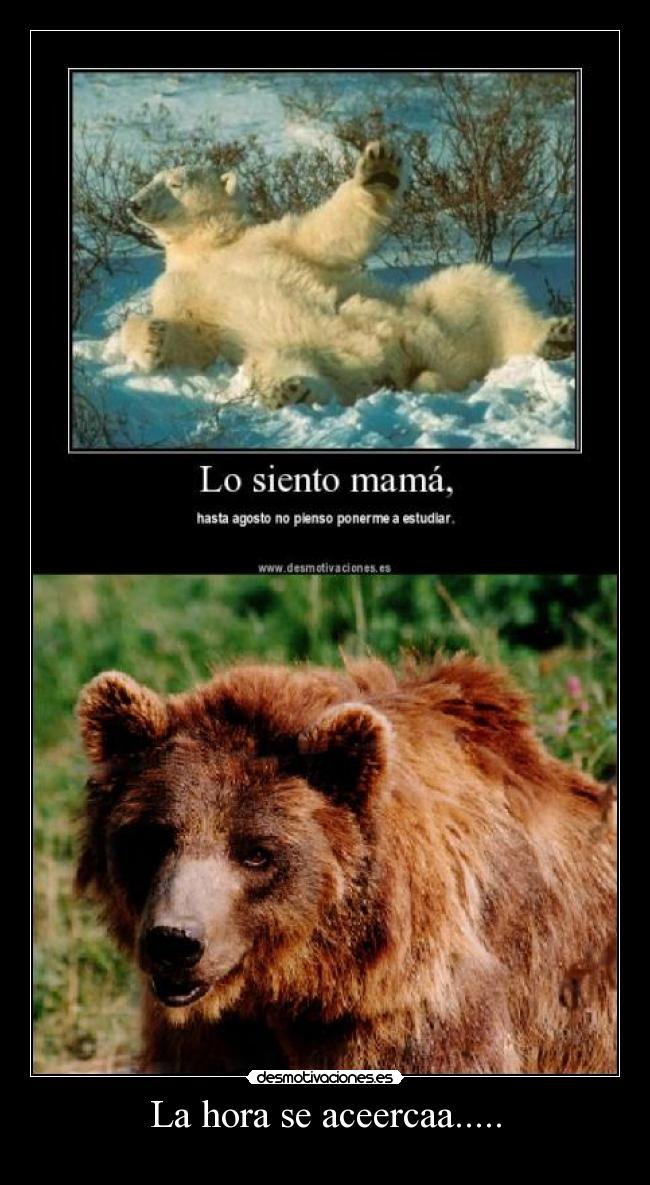 La hora se aceercaa..... - 