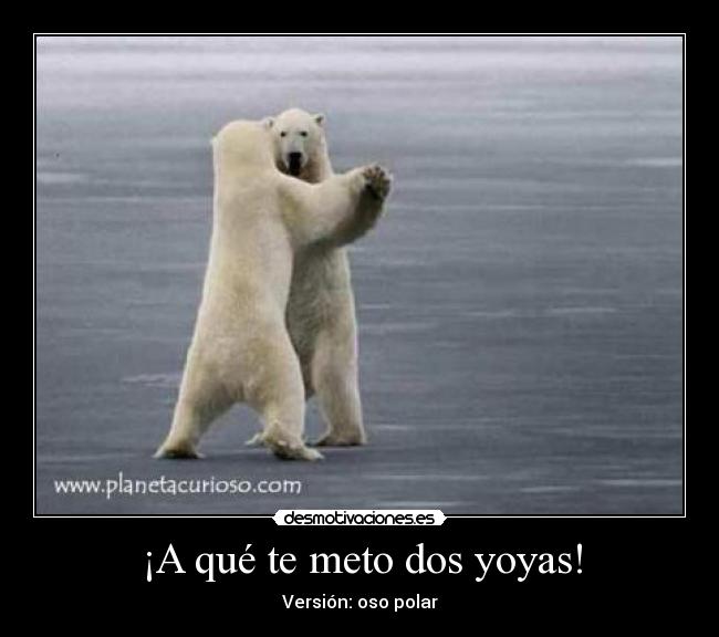 ¡A qué te meto dos yoyas! -