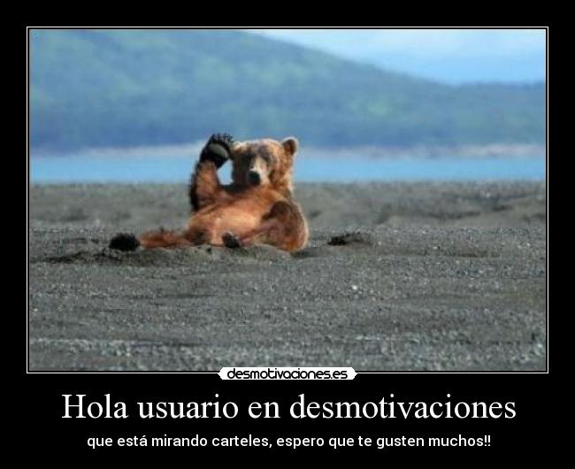 Hola usuario en desmotivaciones - que está mirando carteles, espero que te gusten muchos!!
