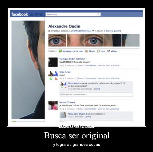Busca ser original -
