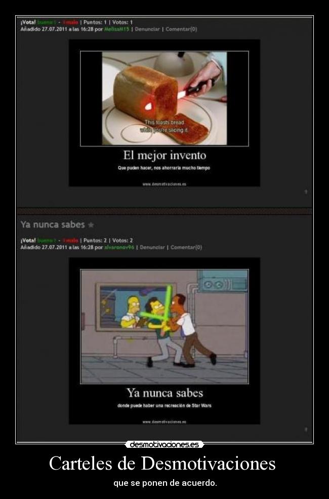 Carteles de Desmotivaciones - que se ponen de acuerdo.