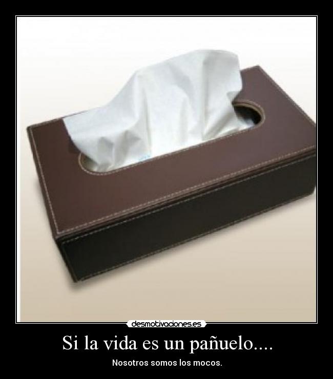 Si la vida es un pañuelo.... - Nosotros somos los mocos.
