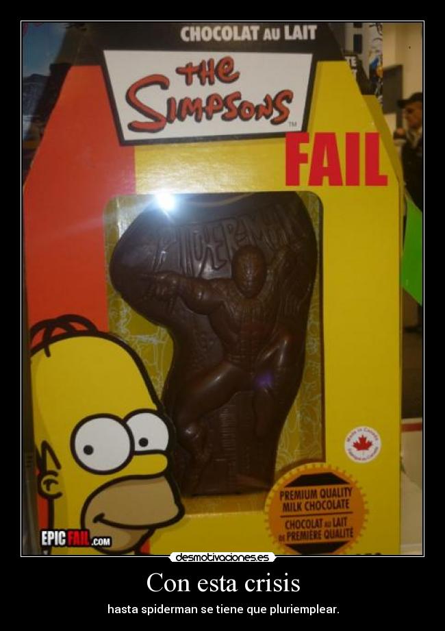 carteles crisis pluriemplear fail simpsons desmotivaciones