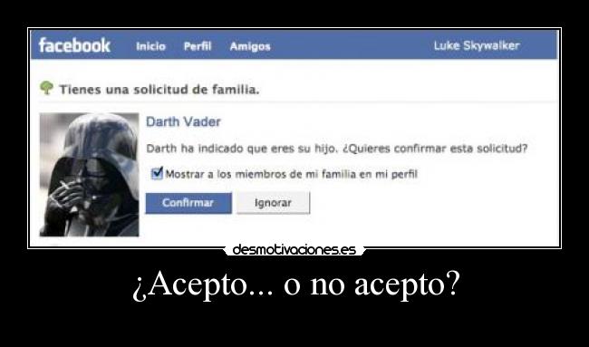 ¿Acepto... o no acepto? -