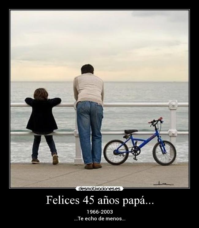 Felices 45 años papá... -
