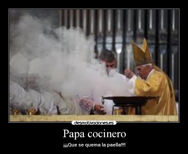 Papa cocinero - ¡¡¡¡Que se quema la paella!!!!