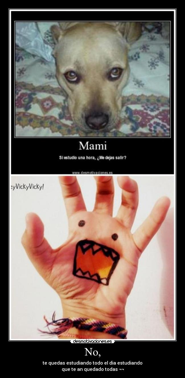 No, - te quedas estudiando todo el dia estudiando
que te an quedado todas ¬¬